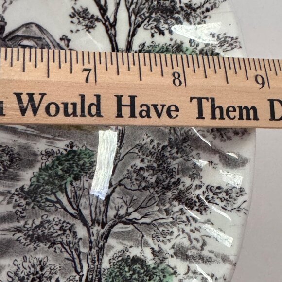 3 Yorkshire Staffordshire England Hand-Engraved Ironstone Bowls Oval Round 4405 - Picture 8 of 11